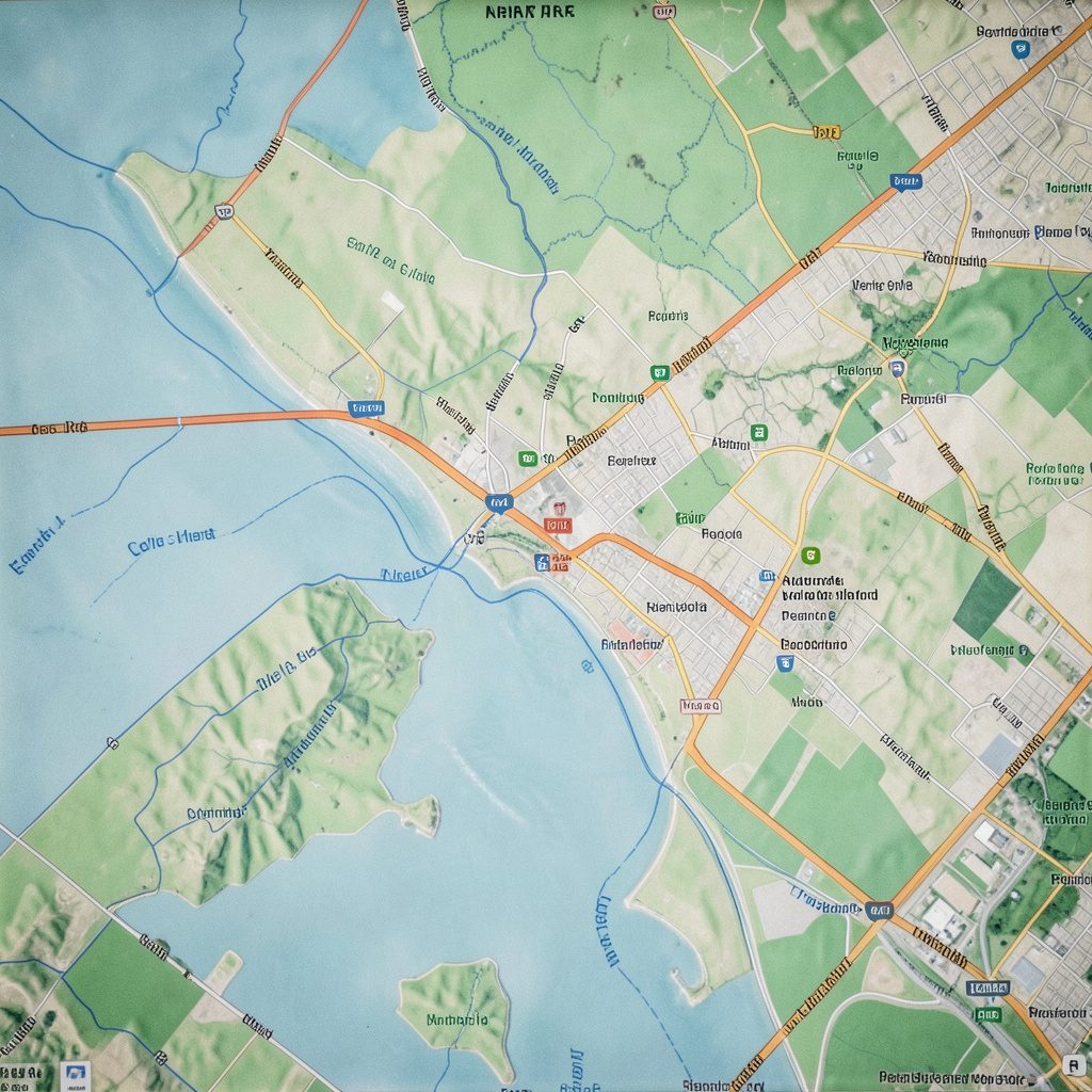 Map view showing the general area of the property location